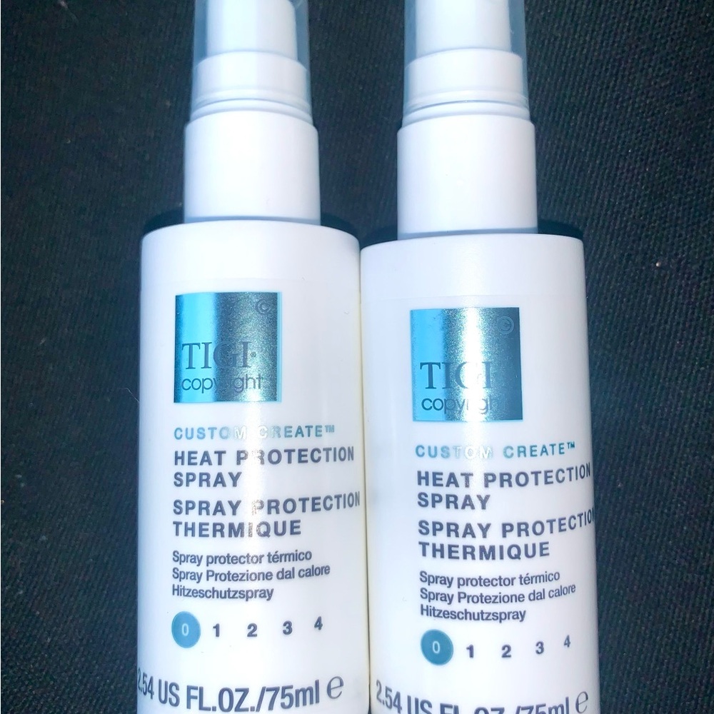 2x TIGI Copyright Heat Protection Spray 2.54 oz / 75 ml detangling, added shine